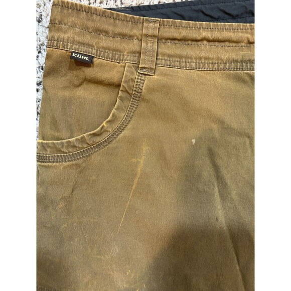 Kuhl Shorts Mens 38 Brown Distressed Vintage Style Outdoor Trail Hiking 5125 - Picture 2 of 14